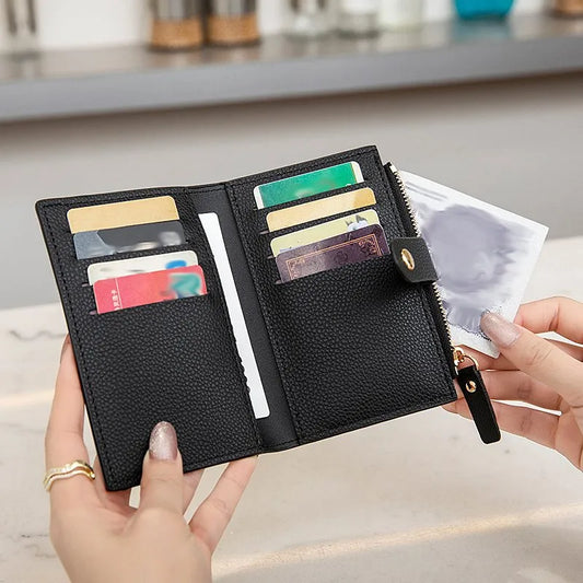 Minitarjetero con bolsillo con cremallera - CA103