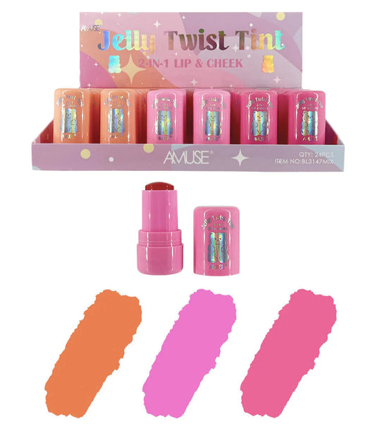 Jelly Twist 2-in-1 Lip & Cheek Tint - AMUSE