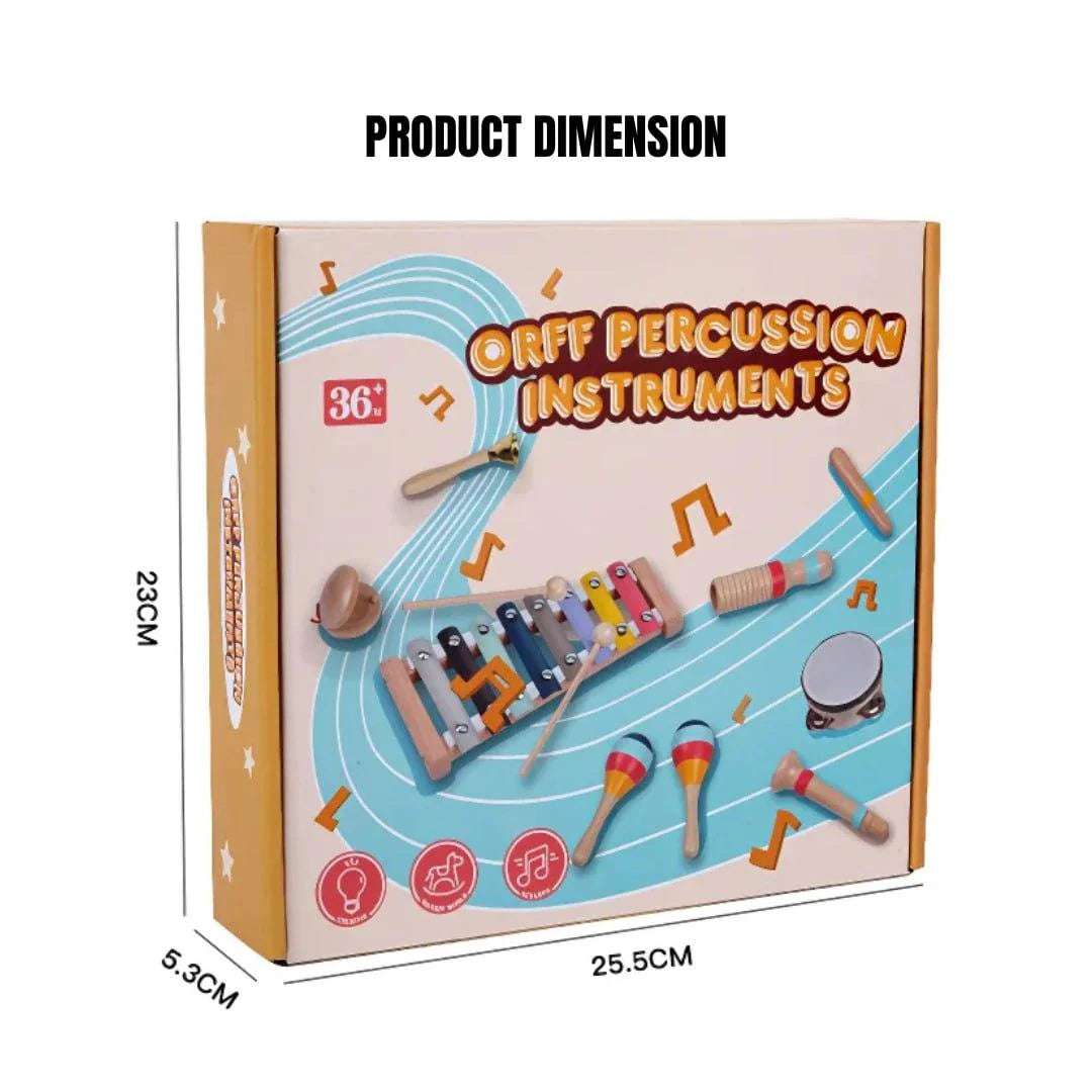 Juego de instrumentos musicales de madera para niños pequeños (CA360)