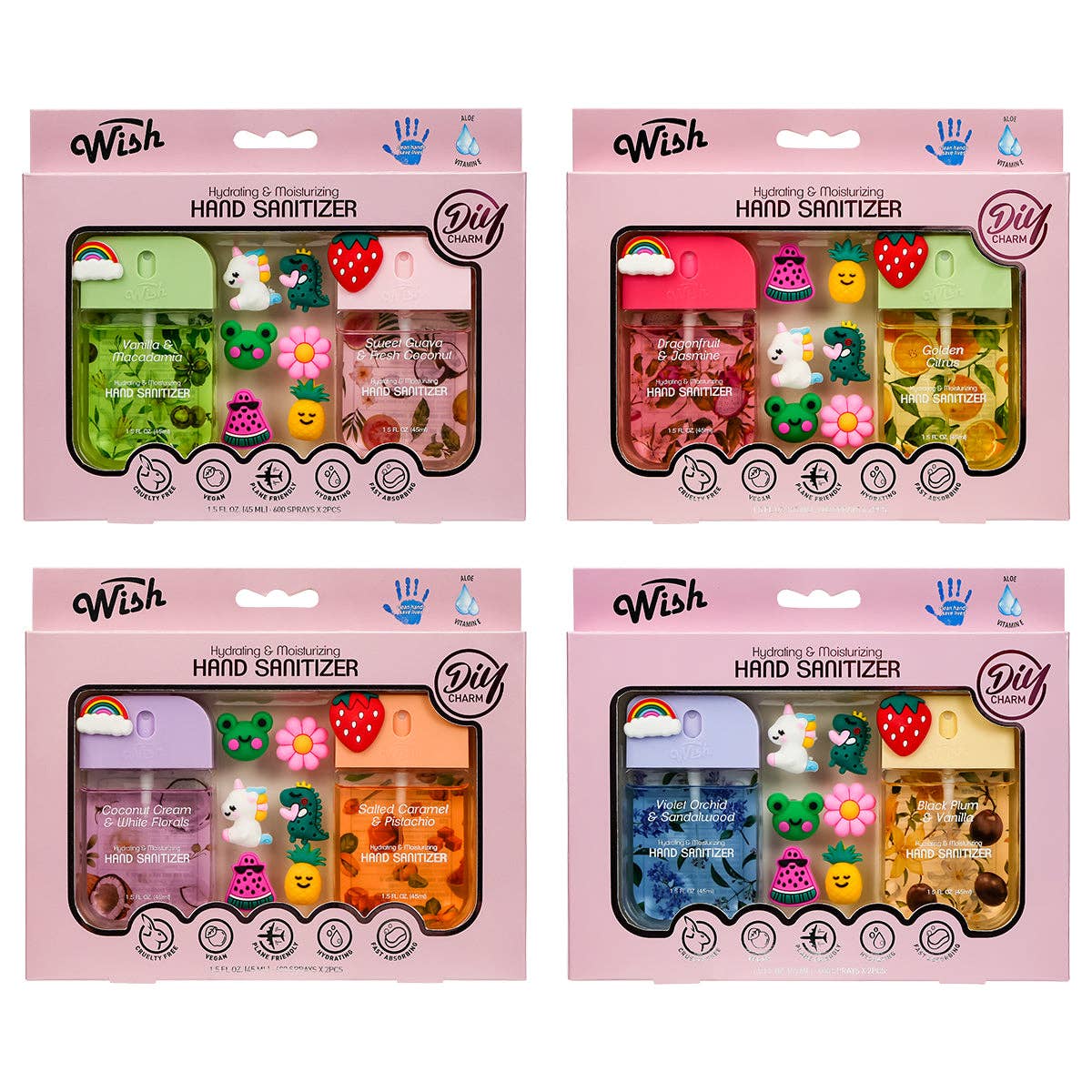 Decorative Charm Sanitizer Collection Case, 20ct