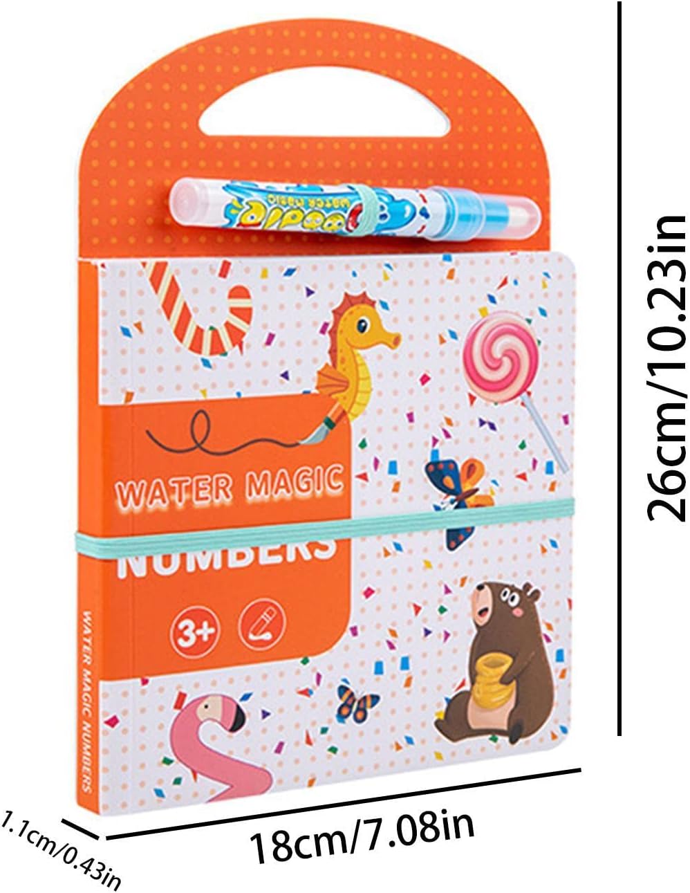 Libro de actividades Water Magic para niños pequeños: set de pintura reutilizable y sin ensuciar - CA357