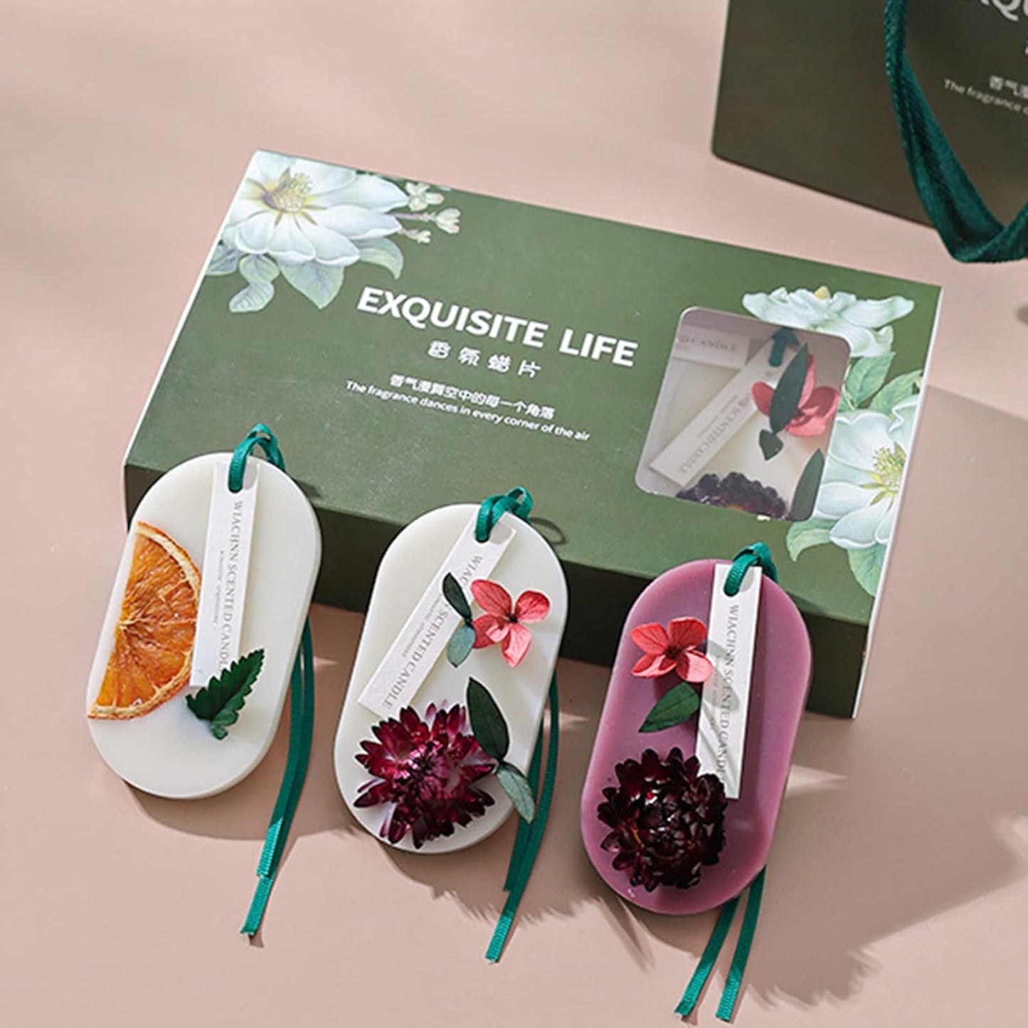 Wax Sachet Gift Set – 3 Scented Hanging Decor Pieces - CA383