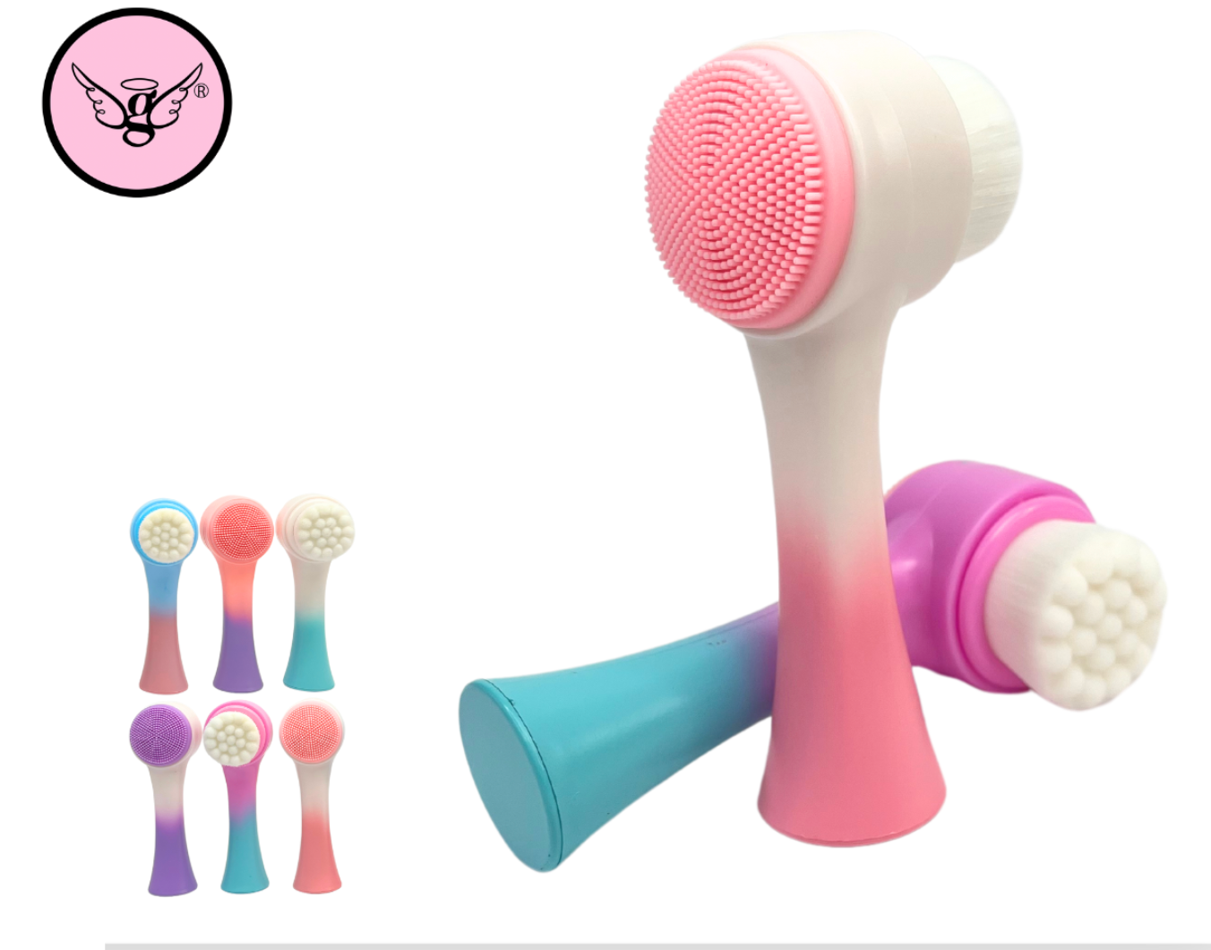 Cepillo limpiador facial de doble acción - ENG151