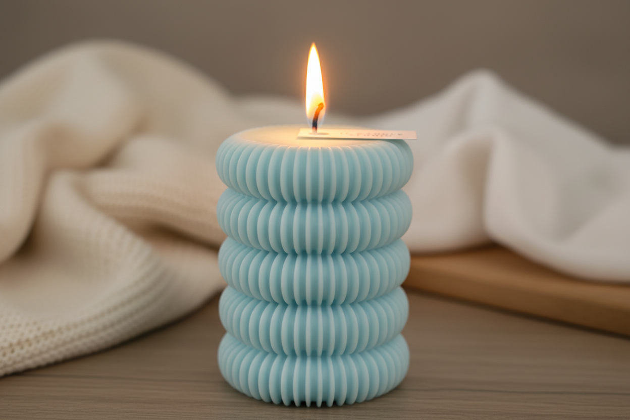 Vela acanalada en capas (CA057-6)