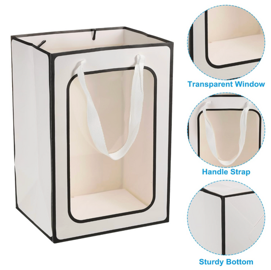 Medium Size Clear Window Paper Gift- Box 597-04