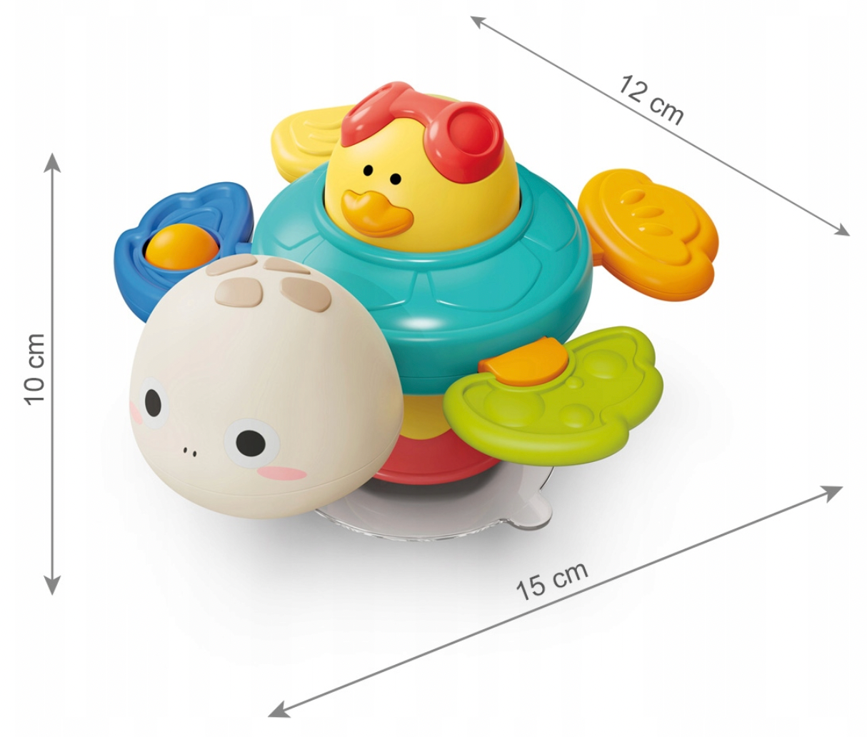 Juguete sensorial de succión con forma de tortuga para bebés y niños pequeños (CA419)