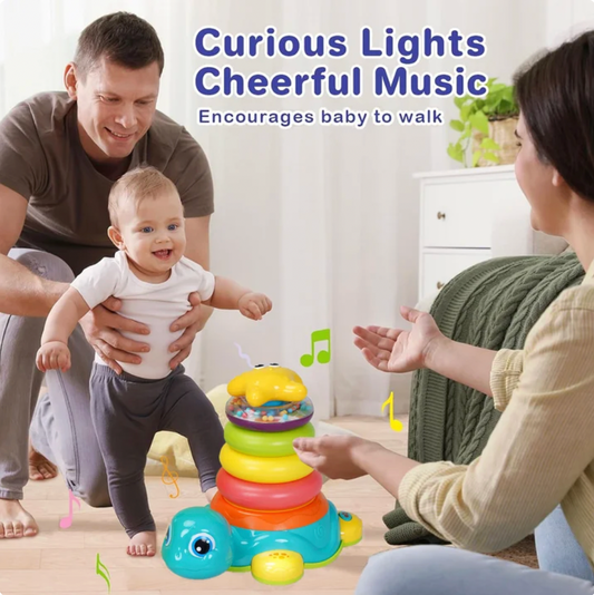 Bump Around Stacking Turtle Musical Toy (CA428)