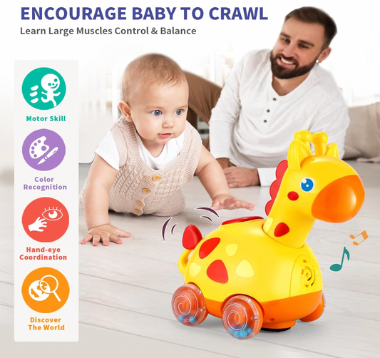 Juguete musical para gatear Bump & Go Jirafa CA426