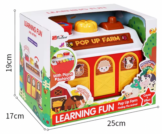 Pop Up Farm Musical Learning Toy CA425