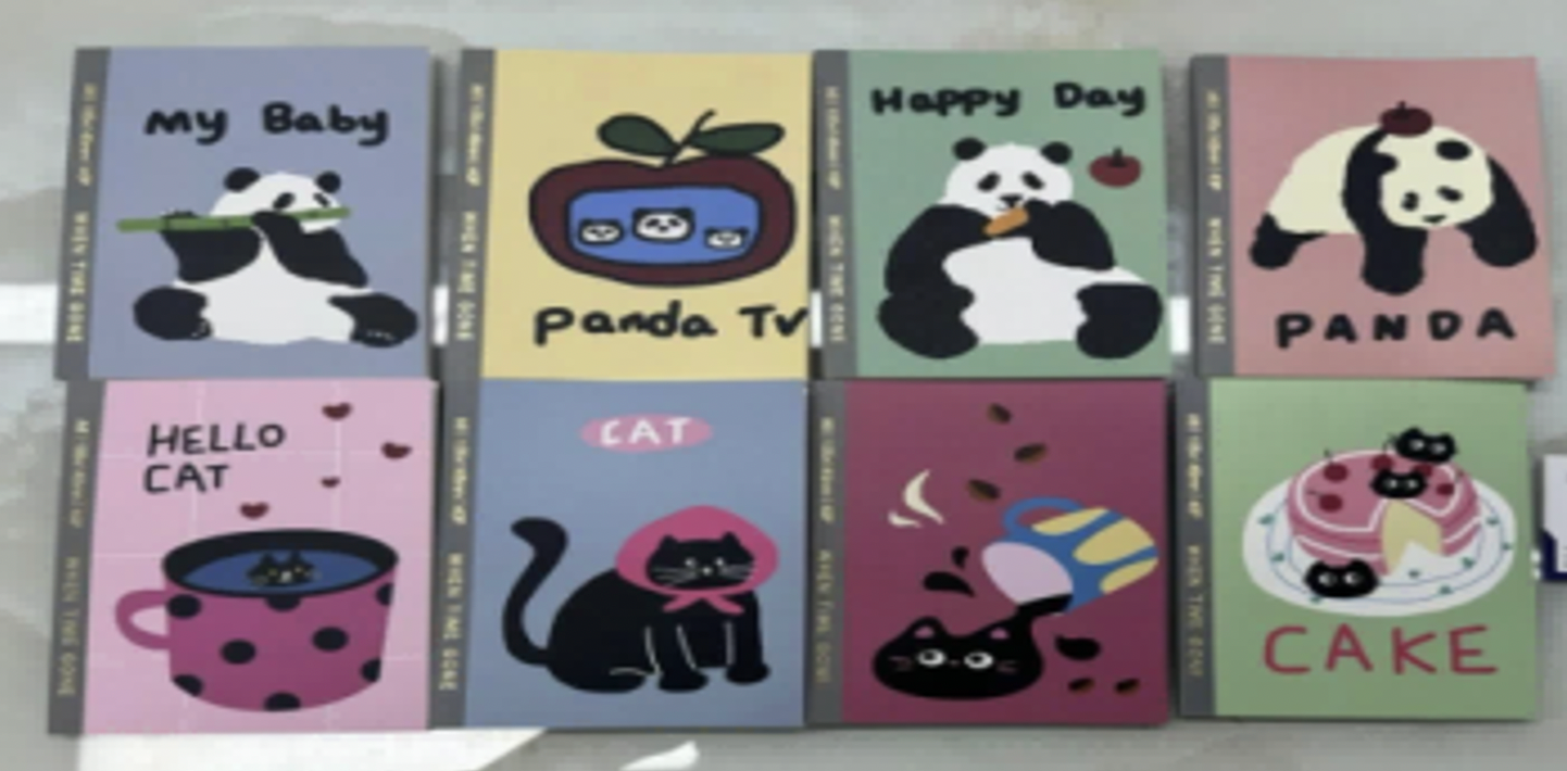 **Cute Mini Notebook β Animals Illustrations (JZ50477)