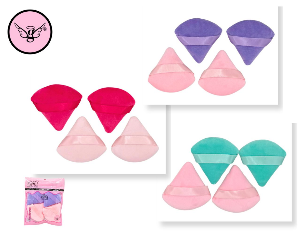 Velvet Powder Puff – 4 Piece Pack