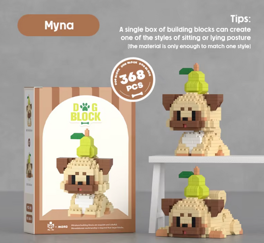 Juego de construcción de bloques para perros (368 piezas) - CA213