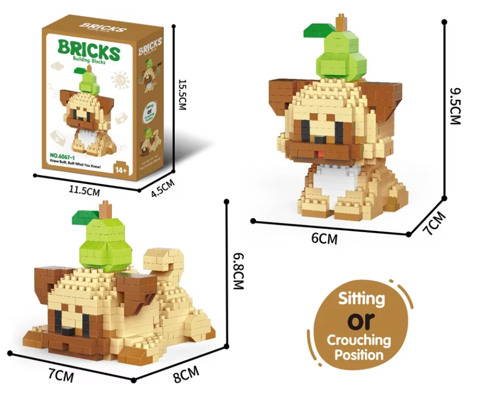 Juego de construcción de bloques para perros (368 piezas) - CA213