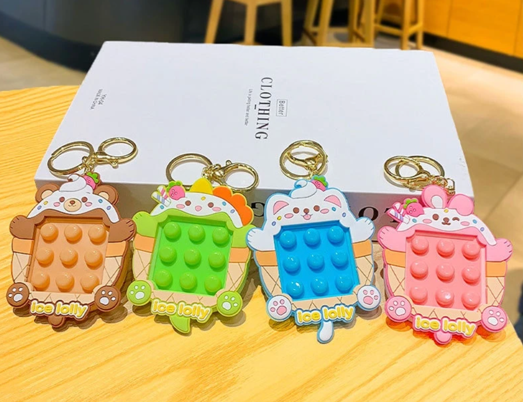 Ice Lolly Pop Bubble Keychain (CA114-3)