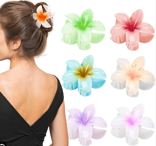 Floral Mini Hair Claw Clips – Set of 2 FLO-2