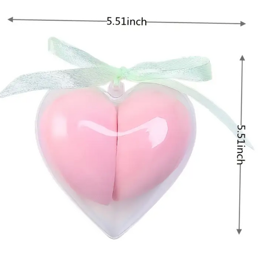 Heart Beauty Blender Set with Keychain Case / PF-4026