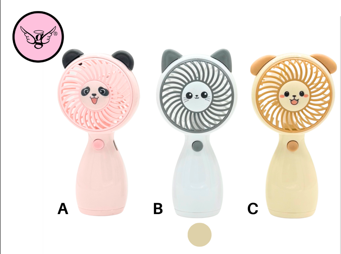 Cute Animal Handheld Mini Fan MLS6169A
