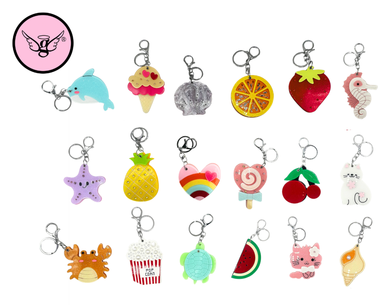 Llavero de espejo acrílico / LLAC-58