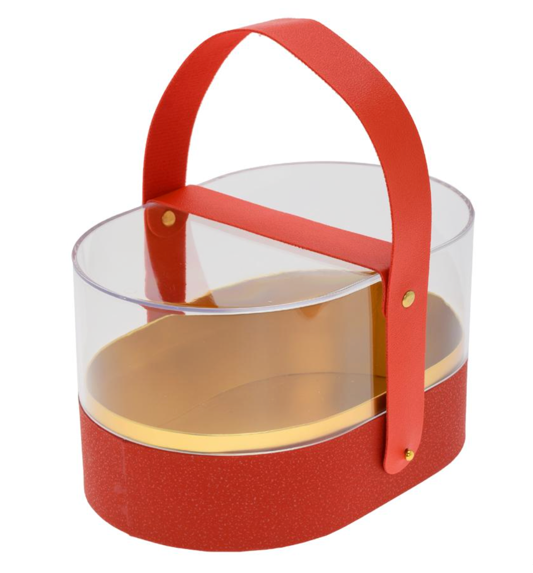 Transparent Acrylic Gift Box with Handle ❤️ / 1932-1