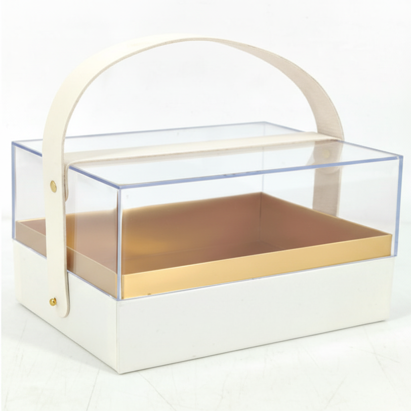 Caja de almacenamiento de acrílico transparente/ 1036