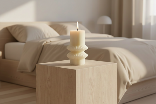 Ribbed Column Candle (CA057-4)