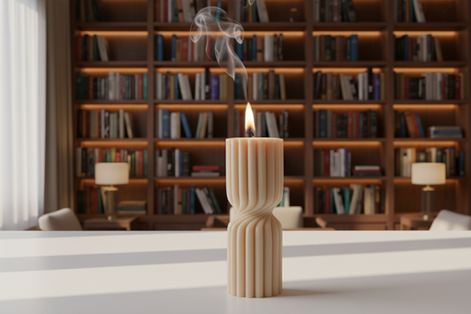 Stacked Scallop Candle (CA057-8)
