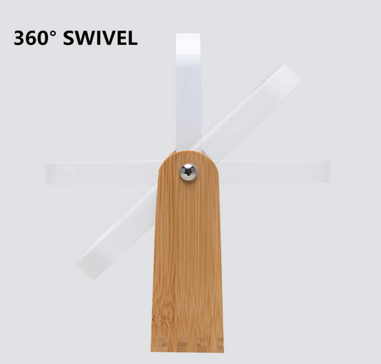 Espejo de tocador con soporte de madera Q002