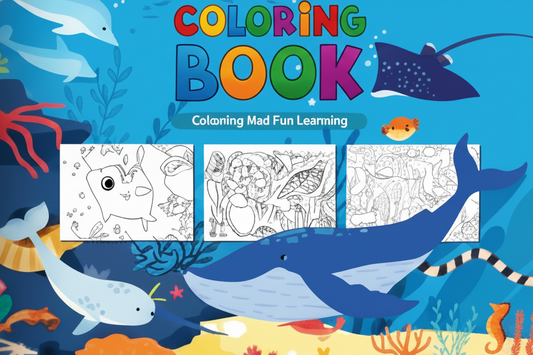 Libro para colorear del mundo marino – 16 hojas - TS12390A5-1-4