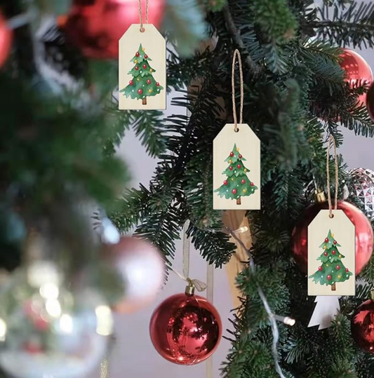 Wooden Tag Ornaments for DIY Crafts CA084