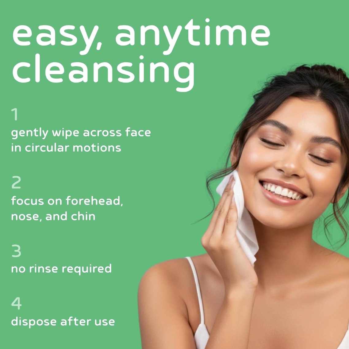 Green Tea CleanCare Cleansing Wipes.