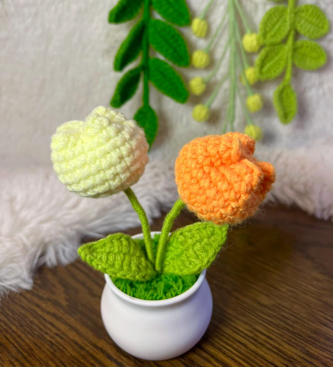 Handmade Crochet Flower Pot 🌸CA482
