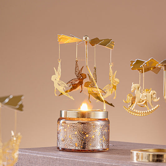 Rotating Aromatherapy Candle Holder – Cat Design CA384