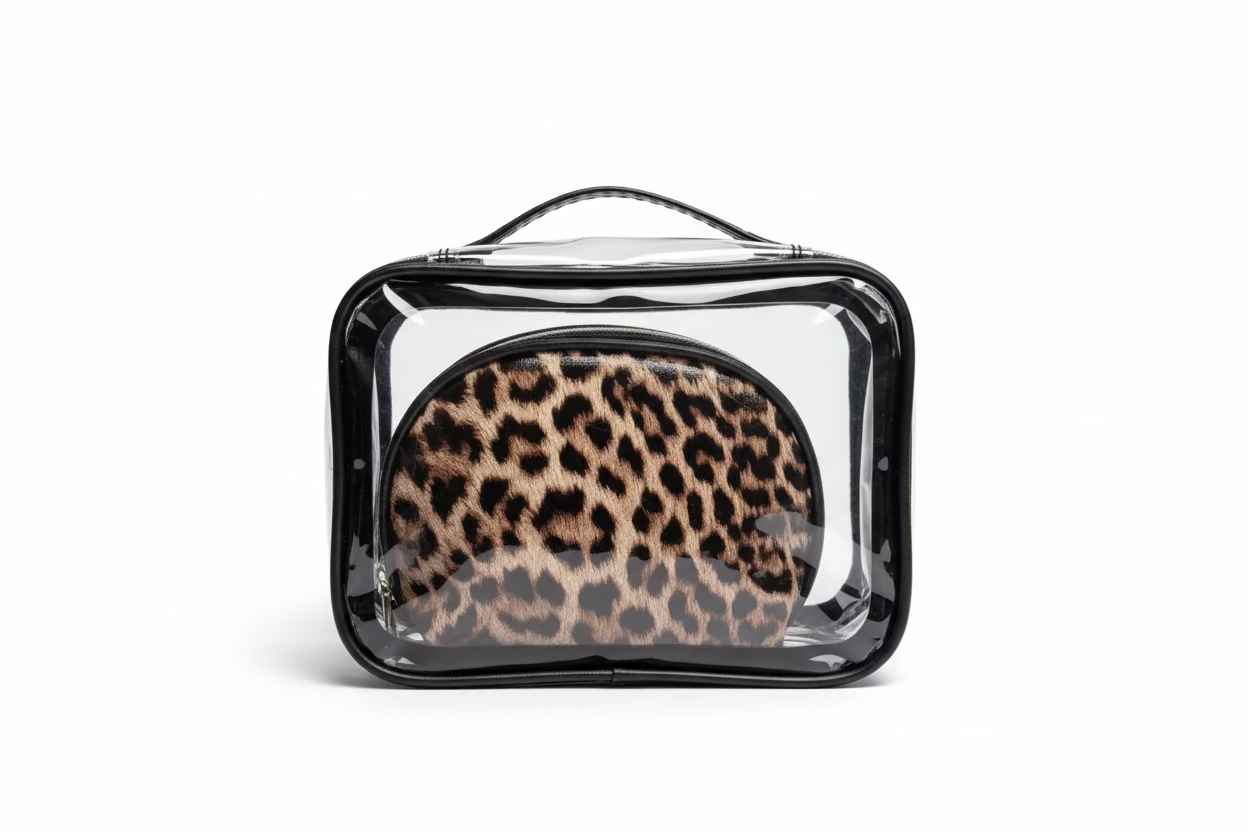 Neceser con estampado de leopardo/ Ref: BAO-619