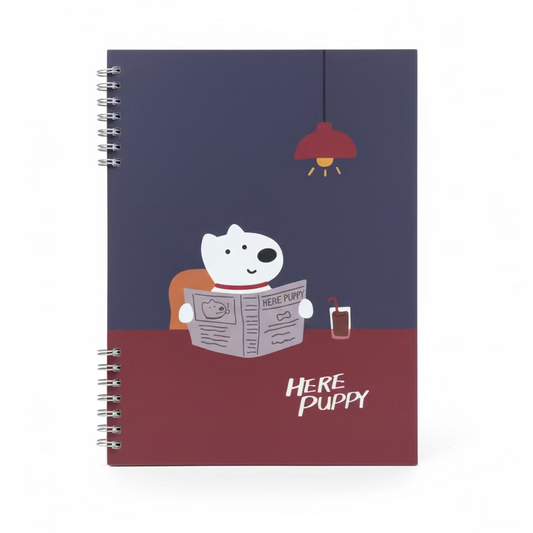 **Cuaderno espiral bonito – Serie de dibujos animados “Aquí, cachorro” (HY-90676)