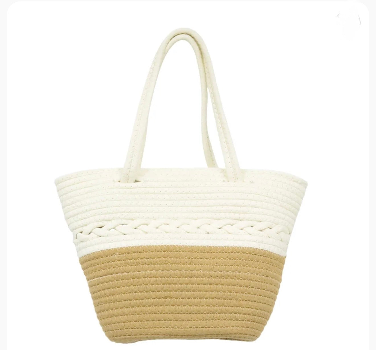 Natural Chic Straw Tote Bag - CA161