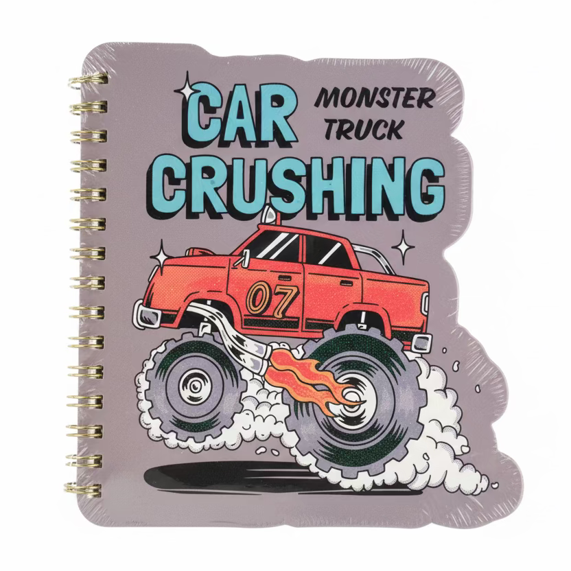 **Minicuaderno espiral de Monster Truck – Diseño todoterreno (BXZ10989B6-1-4)