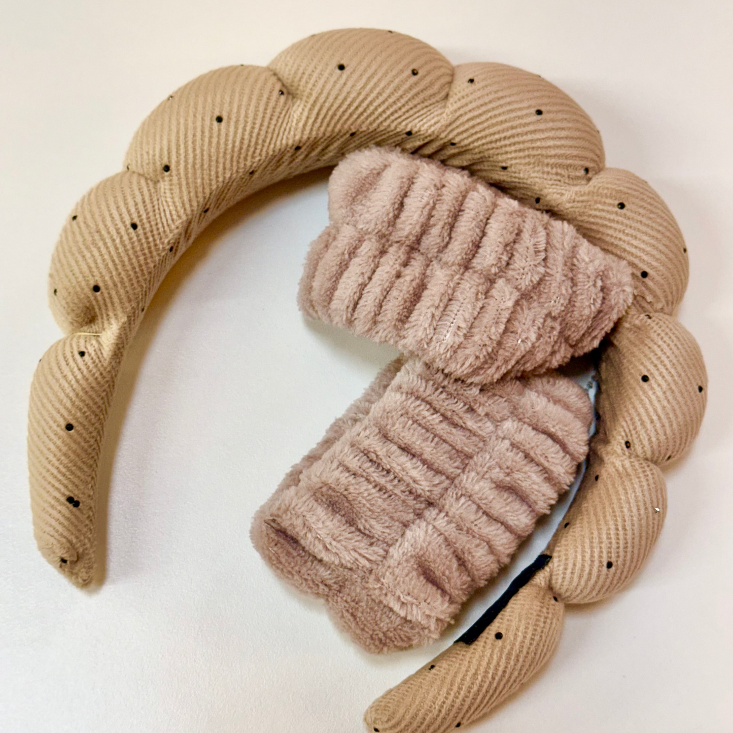 Bubble Spa Headband + Scrunchie, Gem Details – CA-109
