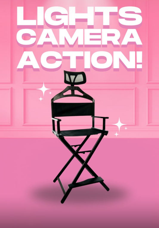 Professional Aluminum Makeup Chair with Headrest