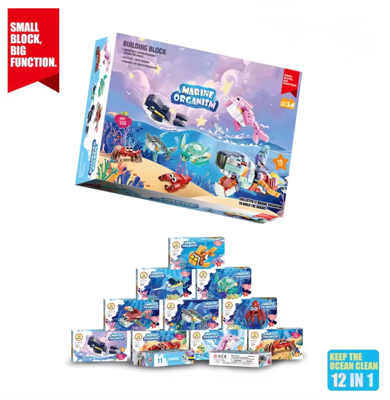 Ocean Animal Building Blocks Set - CA206