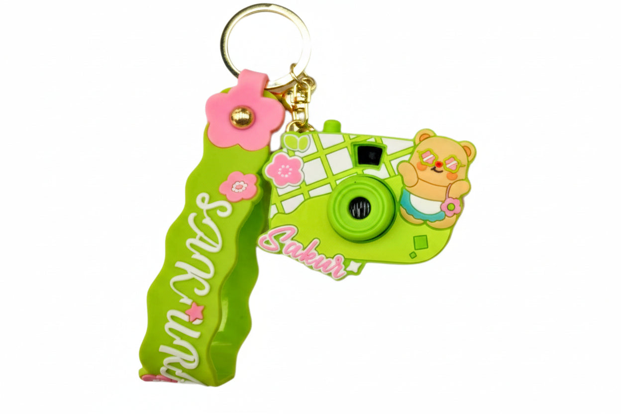 Lindo llavero de cámara con dije CA114-4