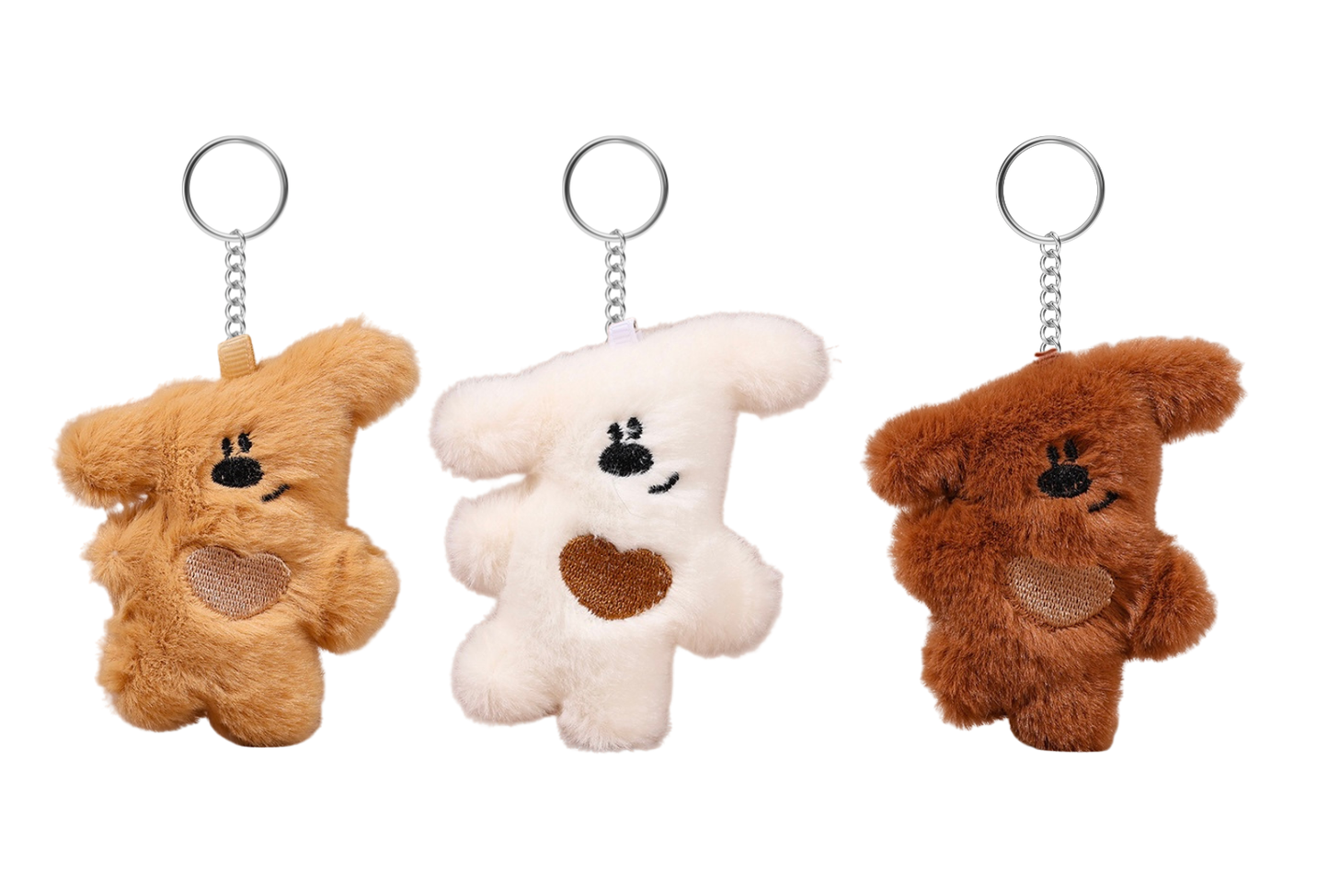 Cute Plush Dog Keychain – Soft Puppy Charm for Keys, Bags & Backpacks (CA352)