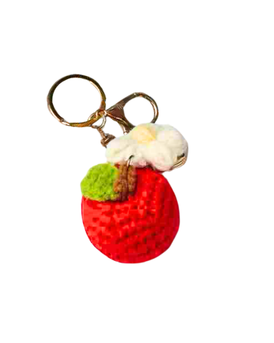 Handmade Crochet Fruit & Flower Keychains (CA113)
