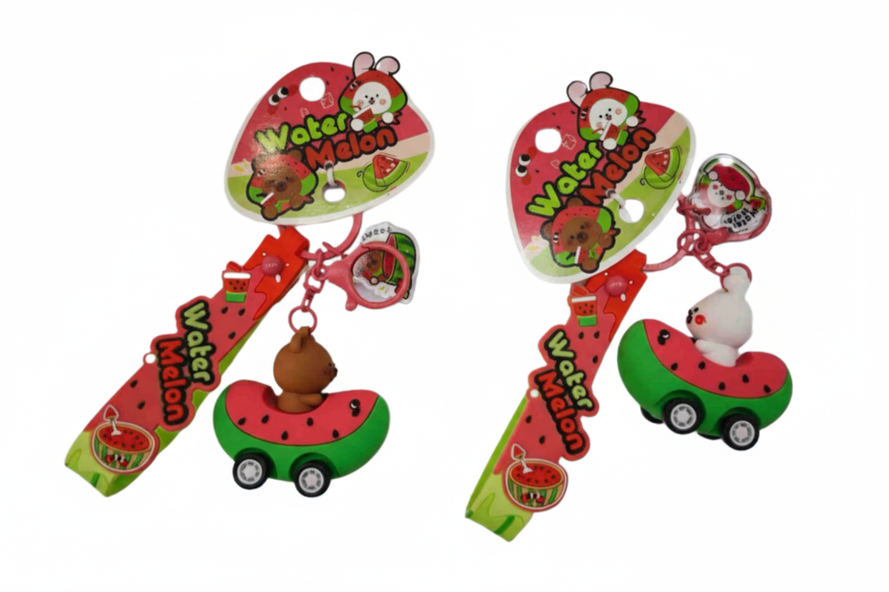 Lindo llavero con forma de sandía (diseño de oso o conejito) - CA114-2