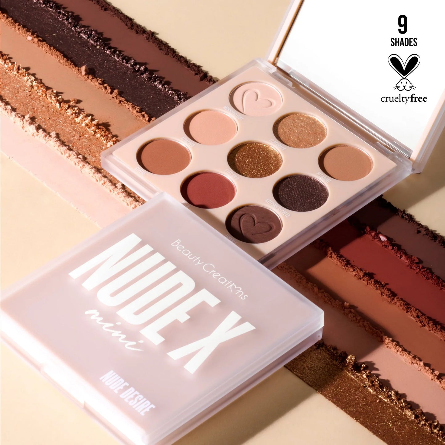 Nude X Eyeshadow Palette (9 Shades) - Beauty Creations