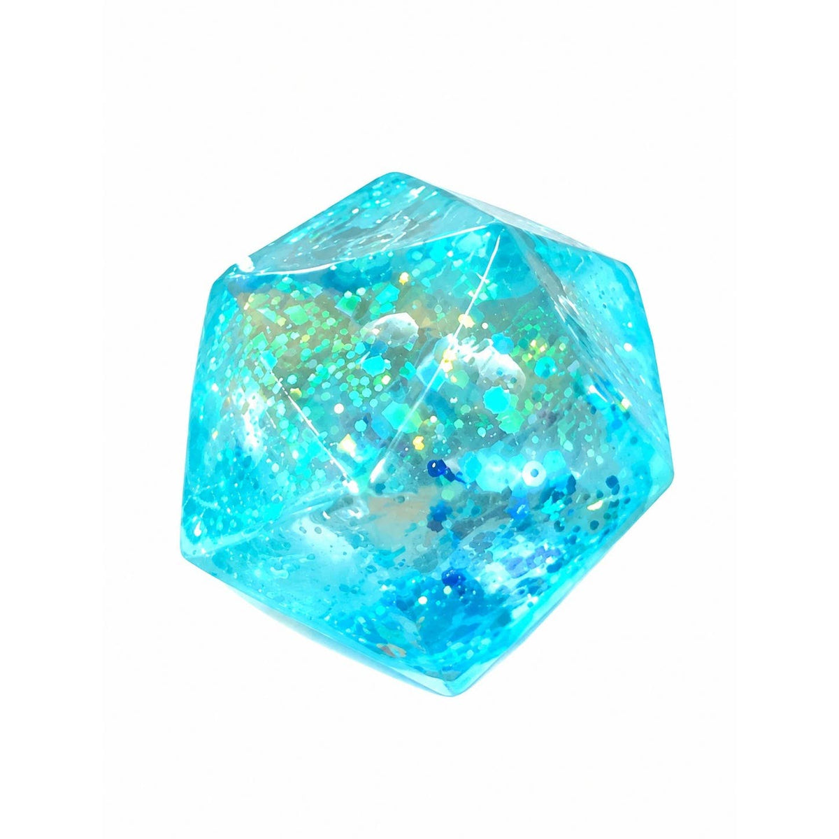 Glittered Diamond Cube Squishy Toy
