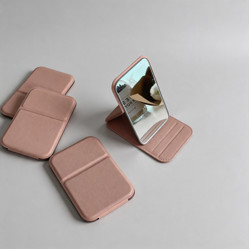 Faux Leather Pocket Mirror ✨
