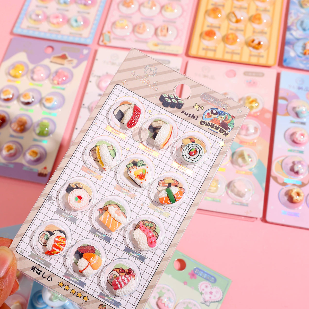 3D Raised Capsule Sticker for Phone Case & Laptop