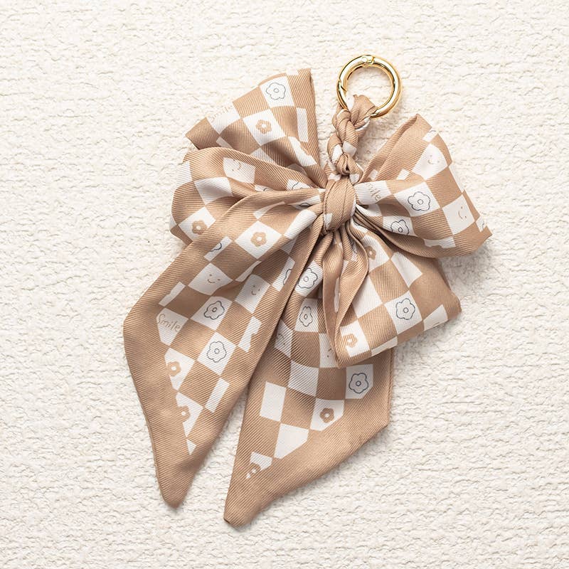Bow Scarf Bag Charm Keychain 🎀✨
