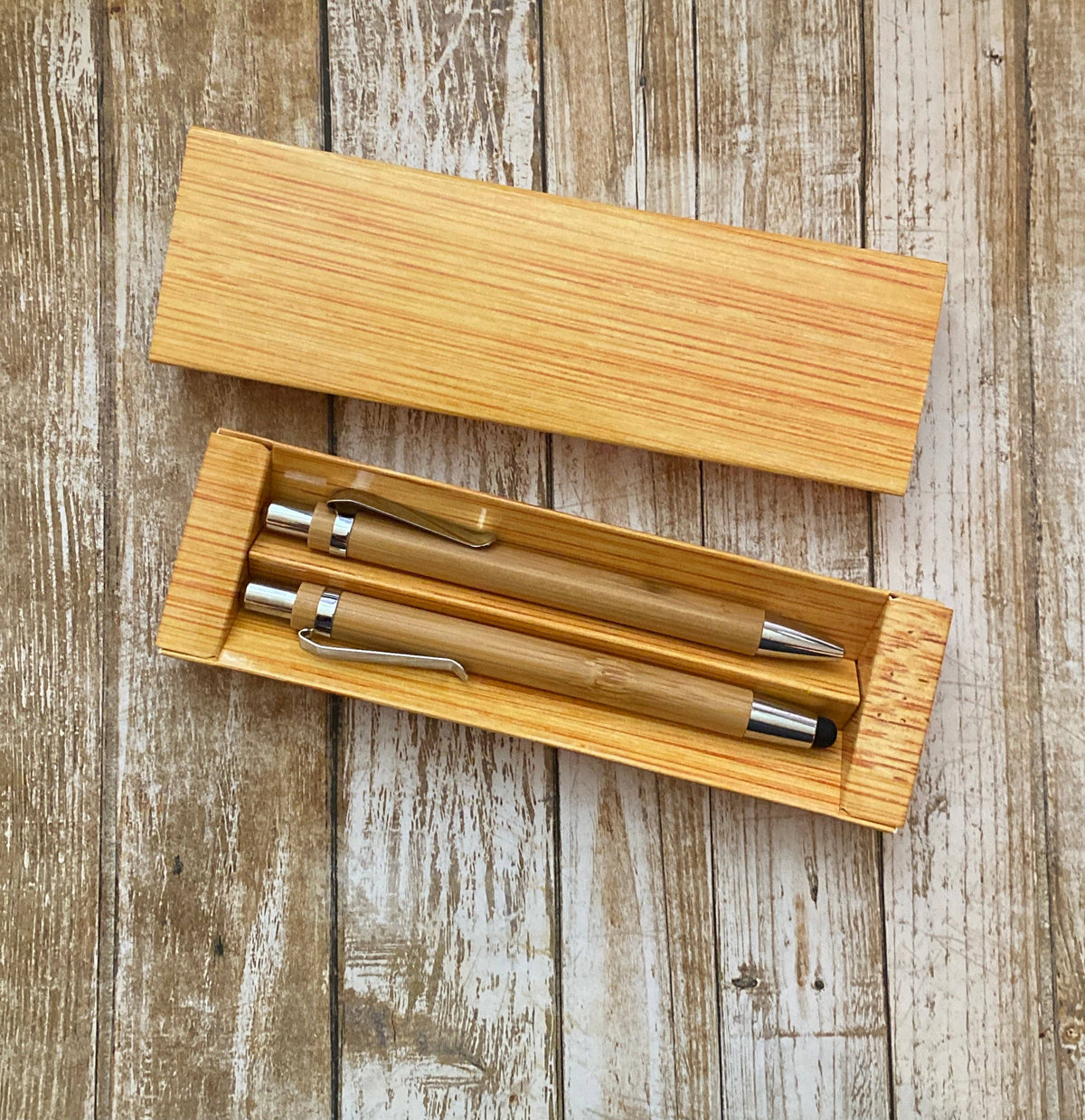 Wooden Pen & Mechanical Pencil Gift Set – Custom Engraving Available