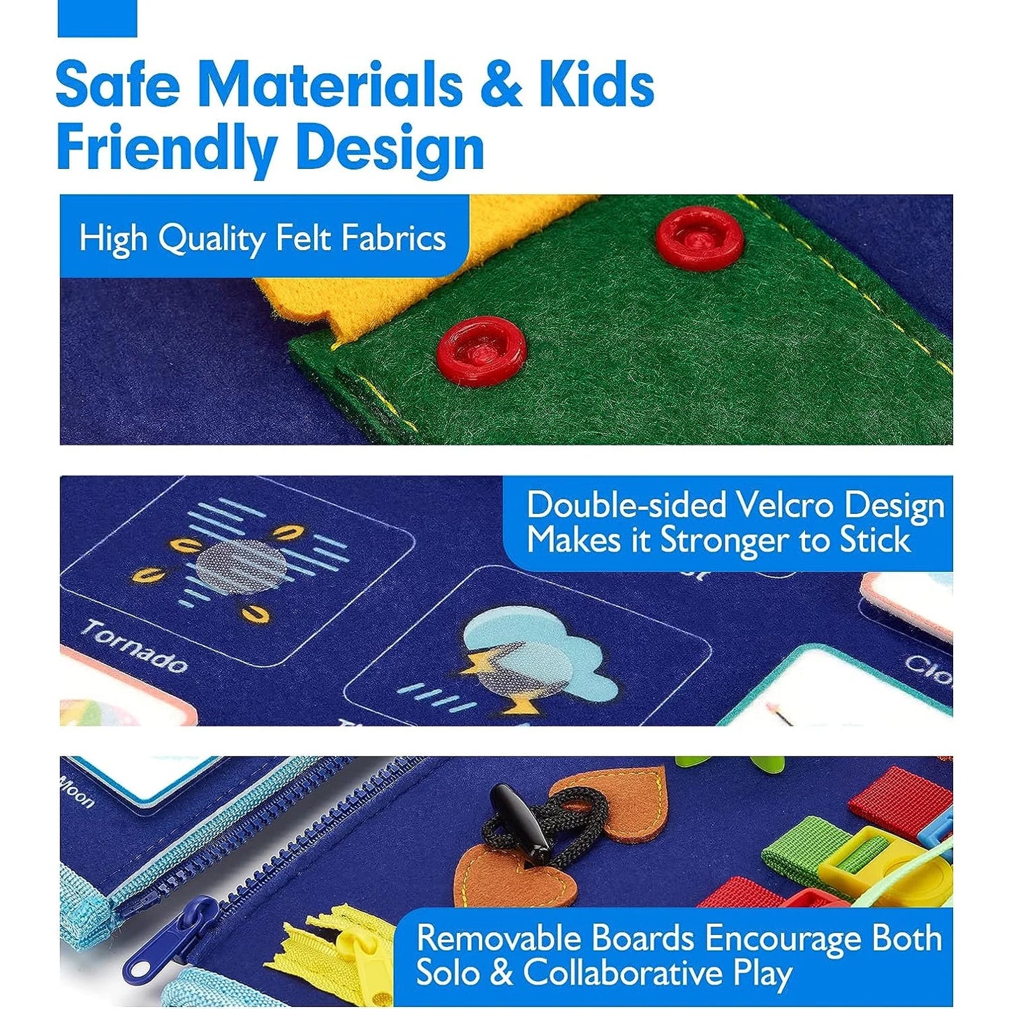 Tablero de actividades de dinosaurios 6 en 1 para niños pequeños: libro de aprendizaje sensorial con habilidades para la vida, colores, formas, interruptores y botones - CA356-2